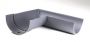 Cast Iron Deep Half Round Gutter Right Hand Angle - 90 Degree x 125mm Primed