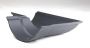 Cast Iron Beaded Half Round Gutter Left Hand Angle - 90 Degree x 115mm Primed