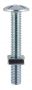 M6 x 12mm - Roofing Bolt with Nut - BZP - Bag of 150