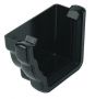 FloPlast Ogee Gutter External Stopend Left Hand - 110mm x 80mm Black