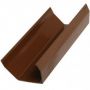 FloPlast Square Gutter - 114mm x 2mtr Brown