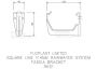 FloPlast Square Gutter Fascia Bracket - 114mm Brown