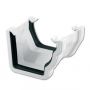 FloPlast Square to Ogee Right Hand Gutter Adaptor - White