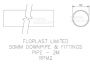 FloPlast Mini Gutter Downpipe - 50mm x 2mtr Black
