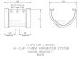 FloPlast Deepflow/ Hi-Cap Gutter Union Bracket - 115mm x 75mm Brown