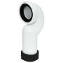 FloPlast Swan Neck Pan Connector - White