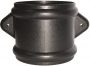 Ring Seal Soil Coupling with Lugs Double Socket - 110mm Cast Iron Effect