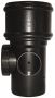 Ring Seal Soil Access Pipe Single Socket - 110mm Cast Iron Effect