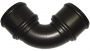 FloPlast Ring Seal Soil Bend Double Socket - 92.5 Degree x 110mm Cast Iron Effect