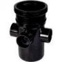 FloPlast Ring Seal Soil Boss Pipe Single Socket - 110mm Black