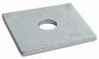 12mm Round Hole 50mm x 50mm x 3mm - Square Plate Washer BS 3410 - BZP - Bag of 8
