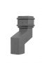 Cast Iron Square Downpipe Offset - 230mm Projection 100mm Primed