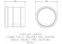 FloPlast Solvent Weld Soil Coupling Single Socket - 110mm Black