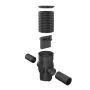 SiltGuard Silt Trap Heavy Duty with Filter And Lid  - 2000mm Deep x 450mm Diameter with 225mm Twinwall Outlets