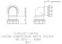 FloPlast Multi Fit Compression Waste Bend - 90 Degree x 40mm