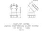 FloPlast Multi Fit Compression Waste Bend - 135 Degree x 40mm