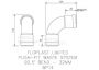 FloPlast Push Fit Waste Bend Swept - 92.5 Degree x 32mm Grey
