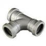 FloPlast Push Fit Waste Tee - 50mm Grey