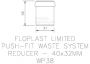 FloPlast Push Fit Waste Reducer - 40mm x 32mm White