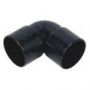 FloPlast Solvent Weld Waste Bend Knuckle - 90 Degree x 32mm Black