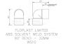 FloPlast Solvent Weld Waste Bend Knuckle - 90 Degree x 32mm Black