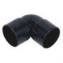 FloPlast Solvent Weld Waste Bend Knuckle - 90 Degree x 40mm Black