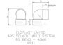 FloPlast Solvent Weld Waste Bend Knuckle - 90 Degree x 40mm Black