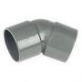 FloPlast Solvent Weld Waste Bend - 135 Degree x 50mm Grey