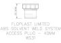 FloPlast Solvent Weld Waste Access Plug - 40mm White