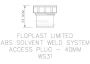 FloPlast Solvent Weld Waste Access Plug - 40mm Black