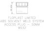 FloPlast Solvent Weld Waste Access Plug - 50mm White