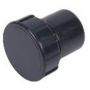 FloPlast Solvent Weld Waste Access Plug - 50mm Black