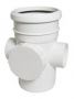 FloPlast Industrial/ Xtraflo Downpipe Single Socket Access Pipe - 110mm White