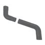 Aluminium Round Swaged Downpipe 2 Part Swan Neck - 63mm to 750mm PPC Finish Anthracite Grey