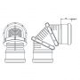 FloPlast Drainage Adjustable Bend Double Socket - 0-90 Degree x 110mm