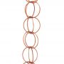 Copper Hollow Double Link Rain Chain - For 2.5mtr Drop - Pack of 5