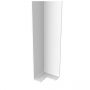 Flat Fascia Double Ended Corner Trim - 600mm White