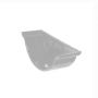 Cast Iron Beaded Half Round Gutter External Stopend - 150mm Primed