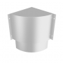 Aluminium Round Swaged Numina Corner Hopper - 76mm PPC Finish
