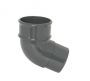FloPlast Round Downpipe Offset Bend - 112.5 Degree x 68mm Anthracite Grey