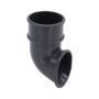 FloPlast Mini Gutter Downpipe Shoe - 50mm Anthracite Grey