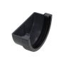 FloPlast Mini Gutter External Stopend - 76mm Anthracite Grey