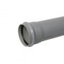 FloPlast Ring Seal Soil Pipe Single Socket - 110mm x 3mtr Grey