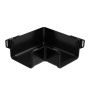 Square Gutter (Large 135mm) Internal Angle - 90 Degree Black