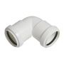 FloPlast Push Fit Waste Bend Knuckle - 90 Degree x 32mm White