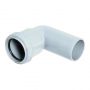 FloPlast Push Fit Waste Bend Swivel - 90 Degree x 40mm White