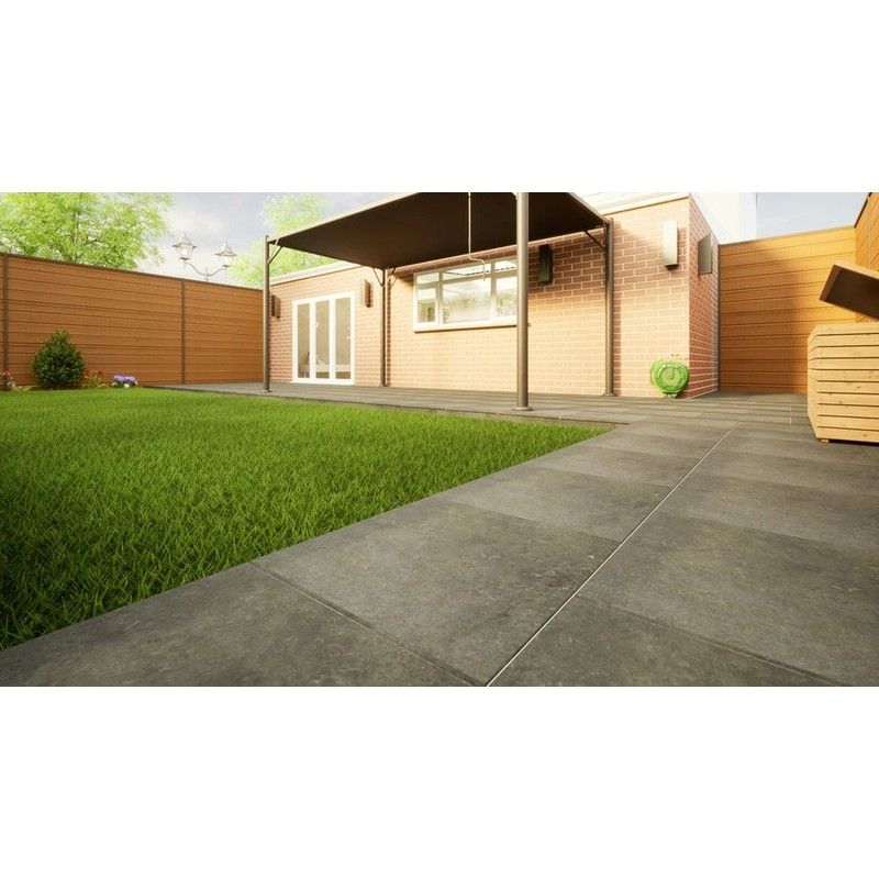 Porcelain Paving - 600mm x 600mm x 20mm Charcoal - Pack of 2