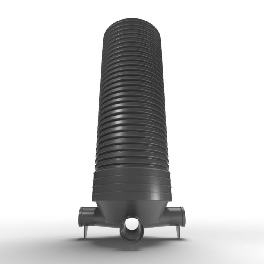 Inspection Chamber Set - 600mm Diameter x 2355mm Depth with 150mm Channel & 150mm Inlets