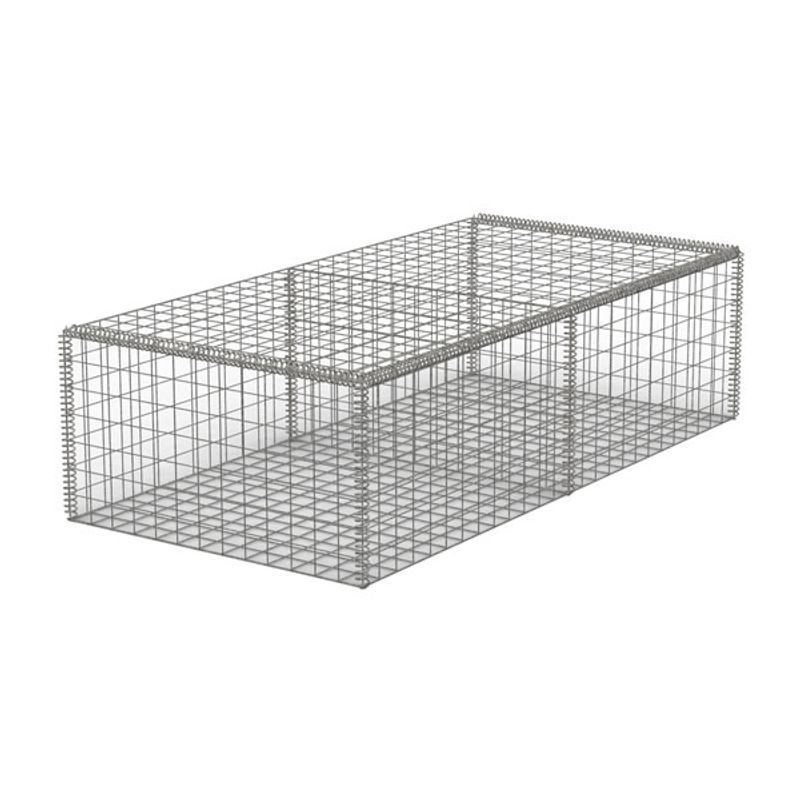 3mm Welded Wire Mesh Gabion Baskets - 2000mm x 1000mm x 300mm Galvanised
