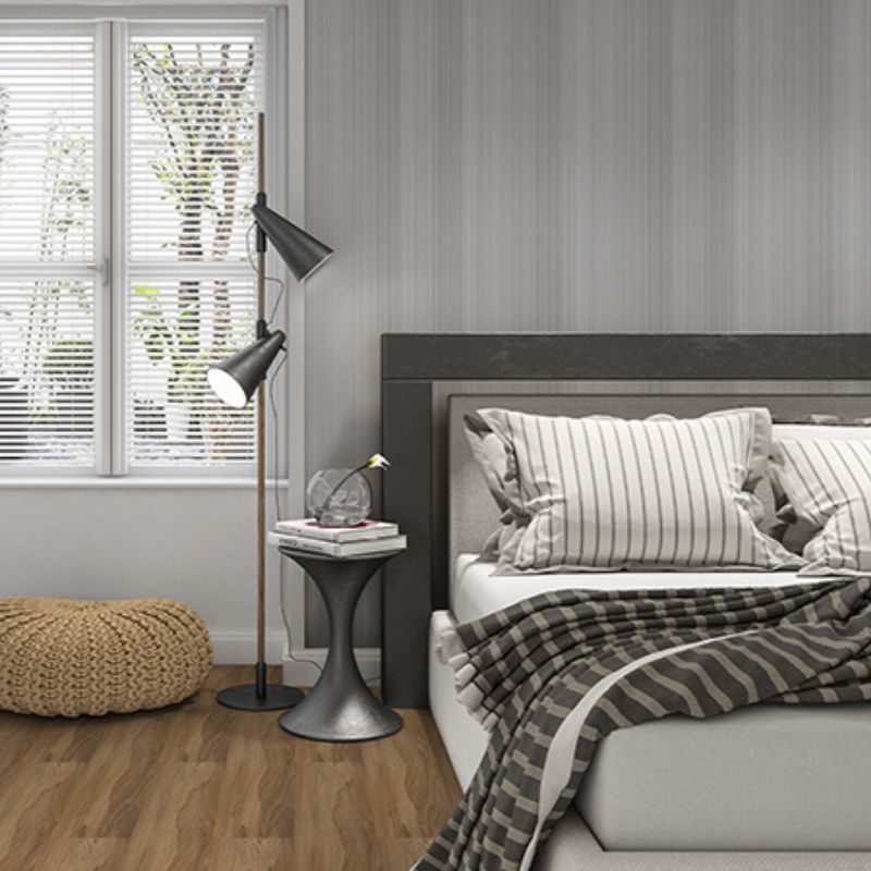 Bathroom Wall Panel - 1000mm x 2400mm x 10mm Matt Stripes Dark Grey
